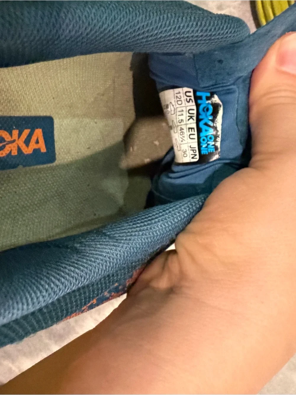 Hoka One One breathable teal